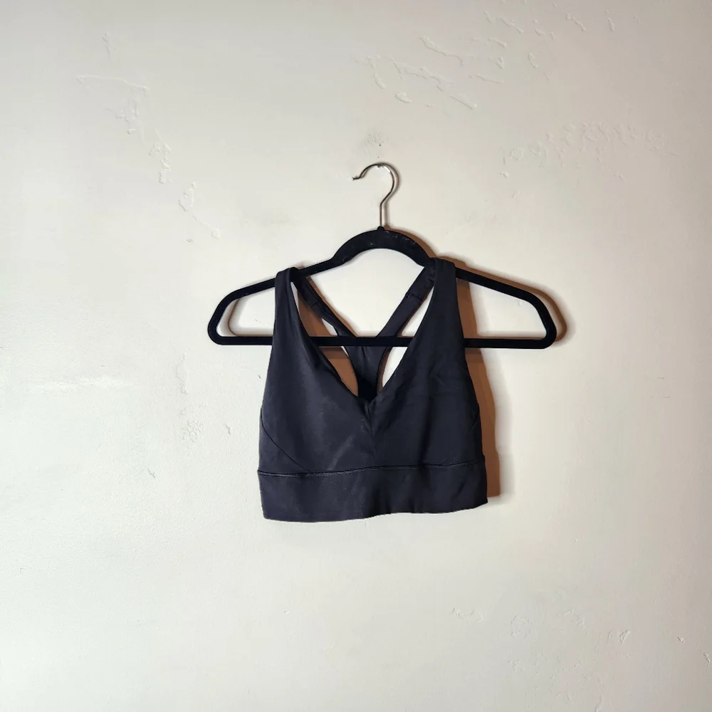 Athleta Transcend Plunge Black Bra Size Small - Picture 2 of 6